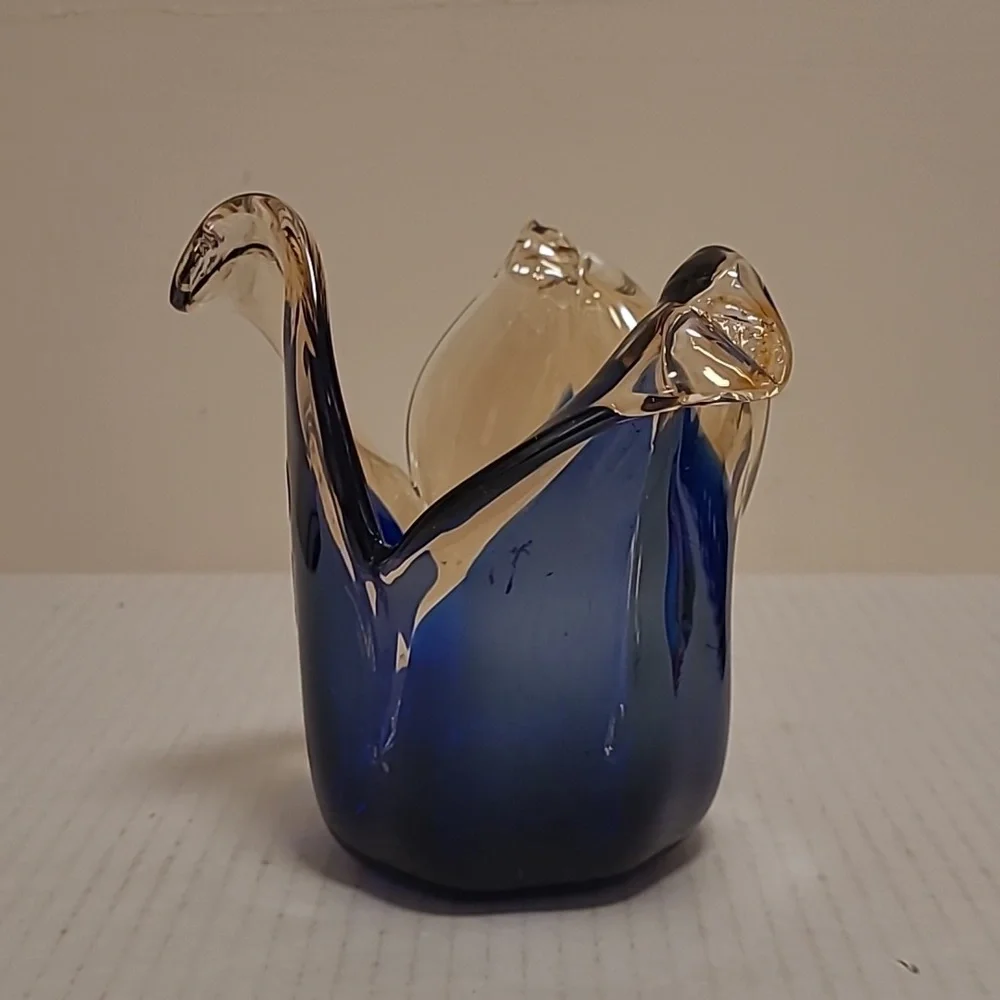 NWT White Cristal Murano Style Vase From Italy